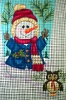 GE647 - Woodland Snowman/Owl stocking (large)
