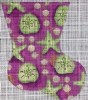 GE656 - Green/Purple Starfish Mini Sock